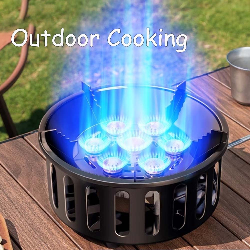 Camping Cooking Burner - Fornello da campeggio a 7 core