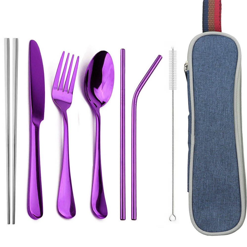 Camping Cooking Knife Set - JANKNG stoviglie posate da viaggio in