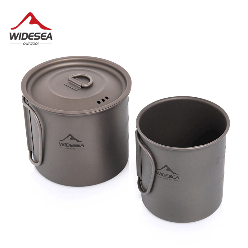 Camping Cooking And Dining Set - Tazza da Campeggio Widesea in Titanio,