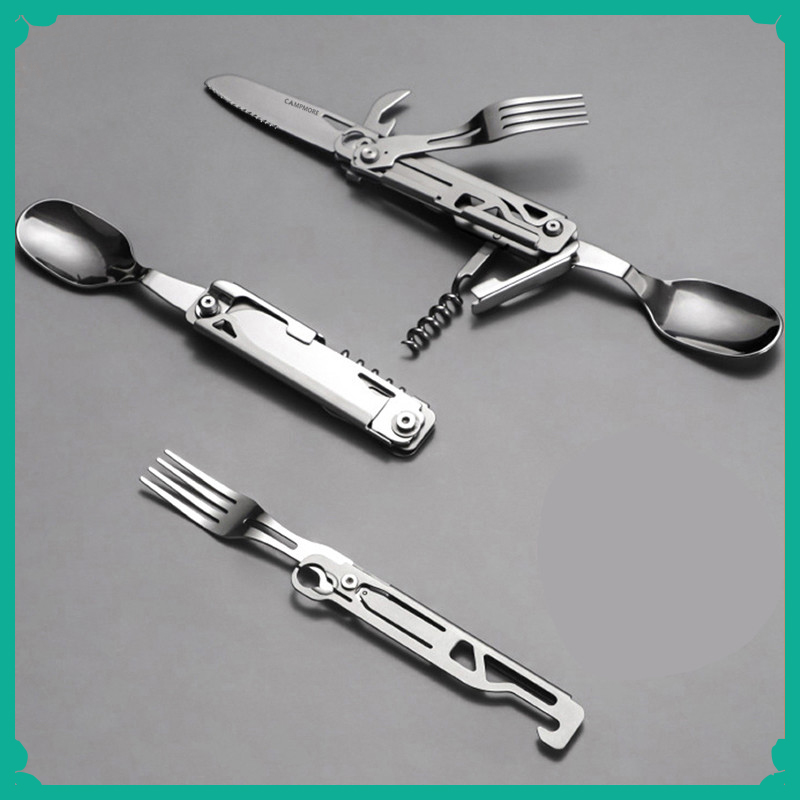 Camping Cooking And Dining Set - Set di forchette e cucchiai da