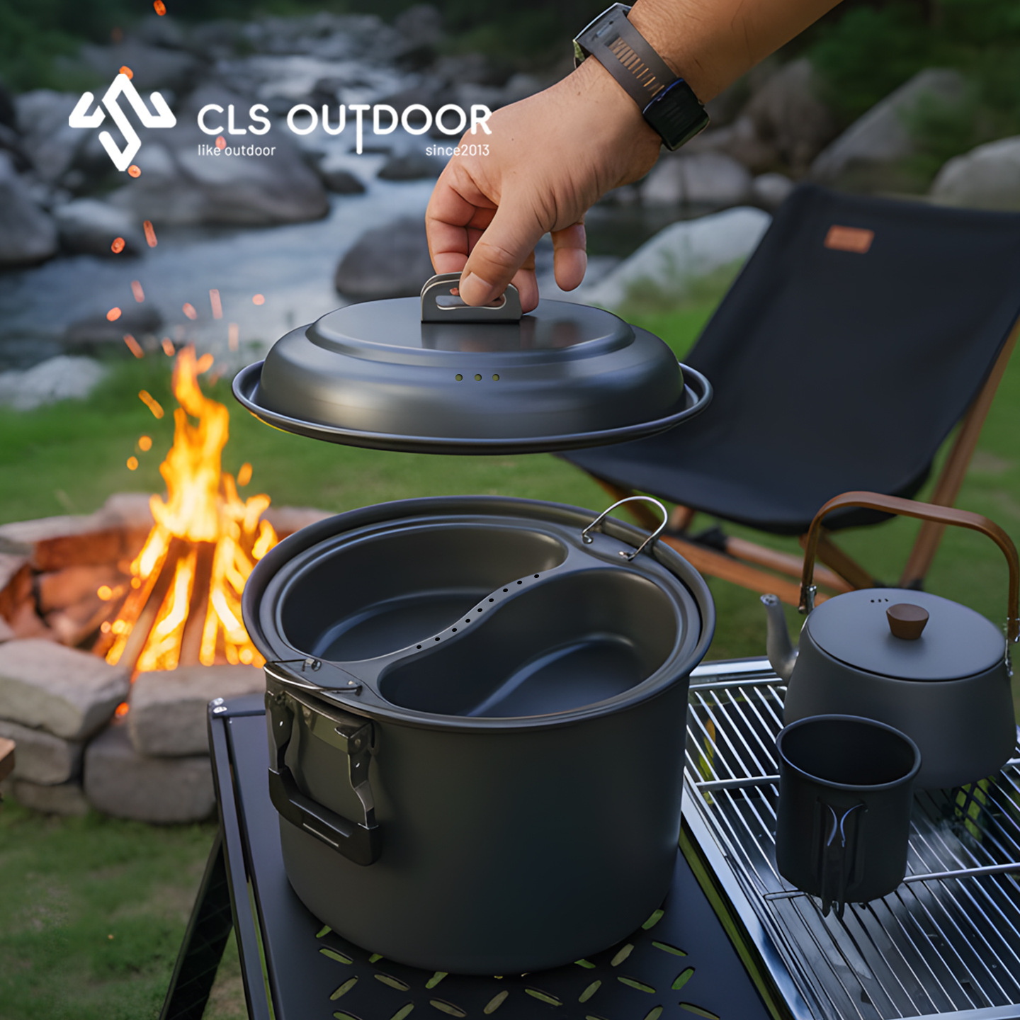 Camping Cooking Set Large - Set di pentole per cottura a
