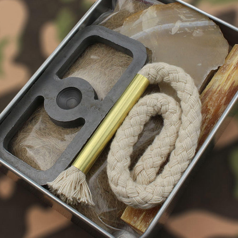 Campfire Cooking - Set Accendifuoco con Corda di Cotone,