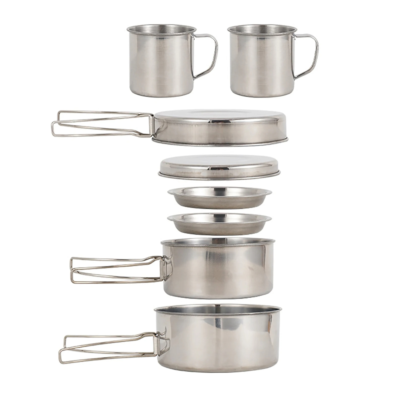 Camping Cooking Set Large - 8 pezzi/set pentole da campeggio kit
