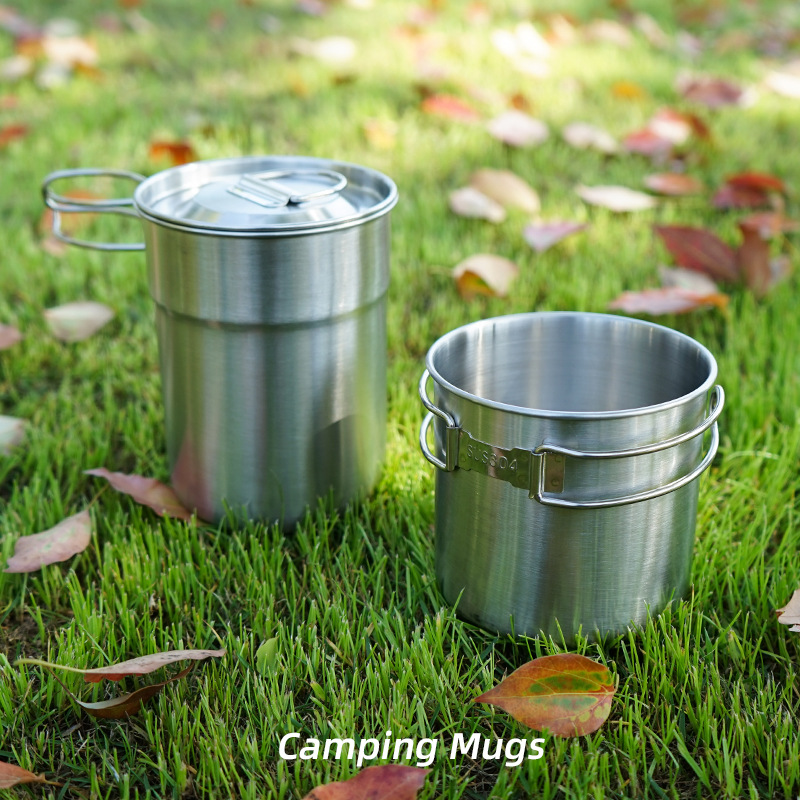 Camping Cooking Set With Kettle - 2 pezzi/set bollitore da campeggio bollitore