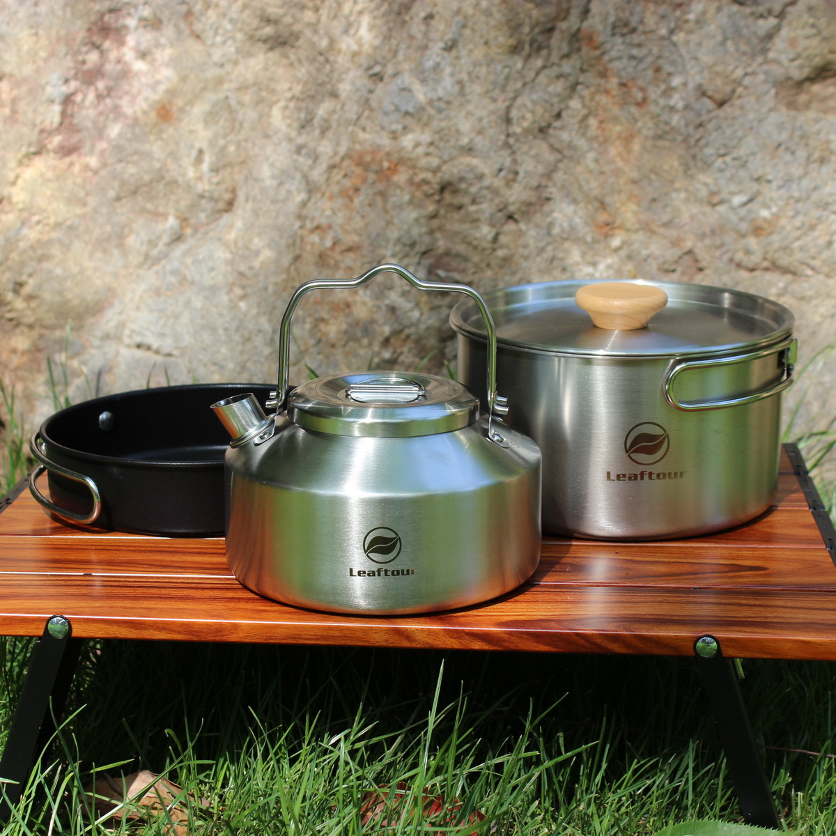 Camping Cooking Set Large - Set di pentole da campeggio in