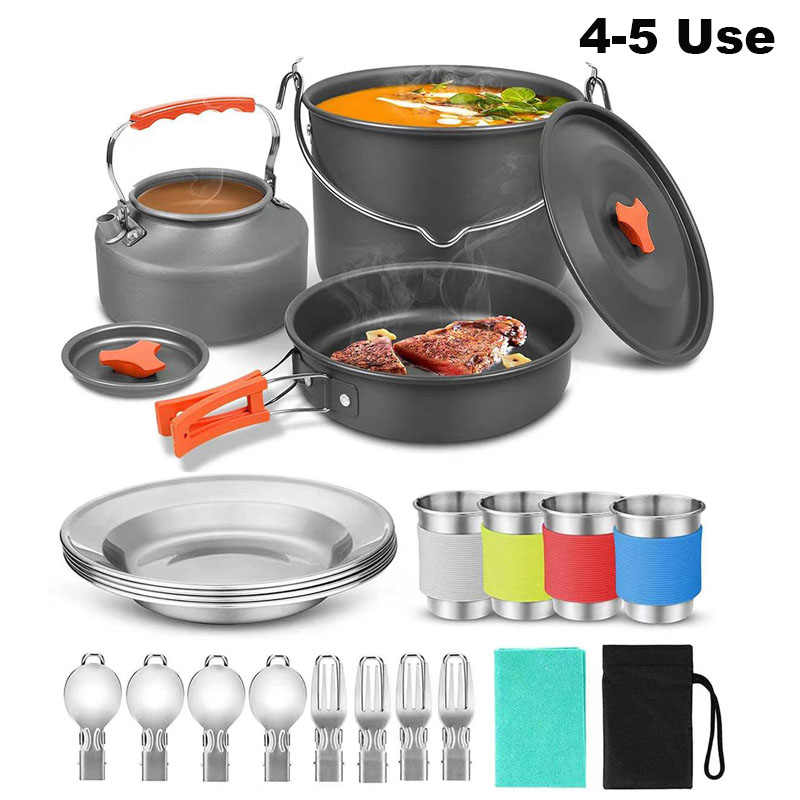 Camping Cooking Set Large - Set di pentole da campeggio all'aperto