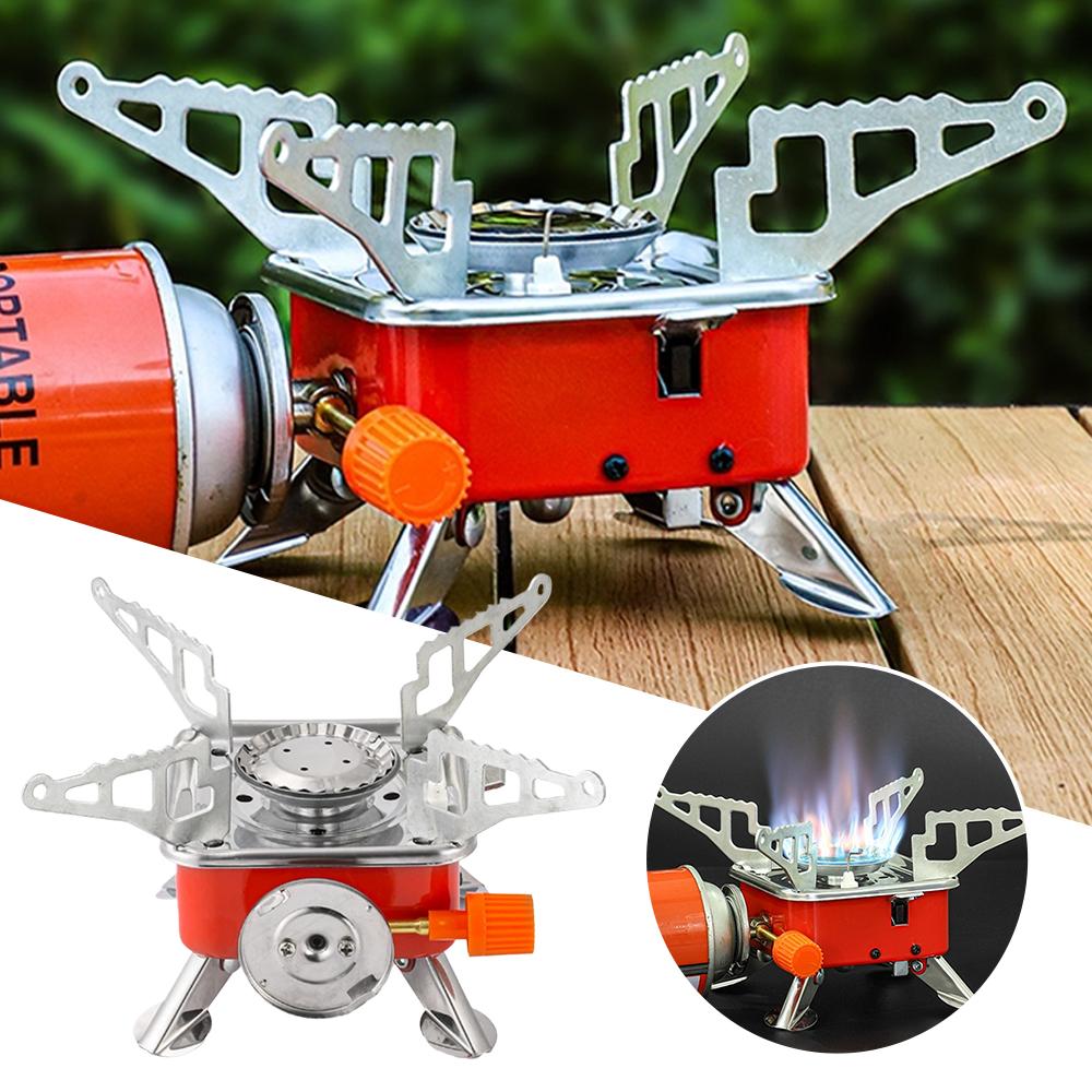 Camping Cooking Burner - Fornello Portatile da Campeggio Pieghevole Antivento