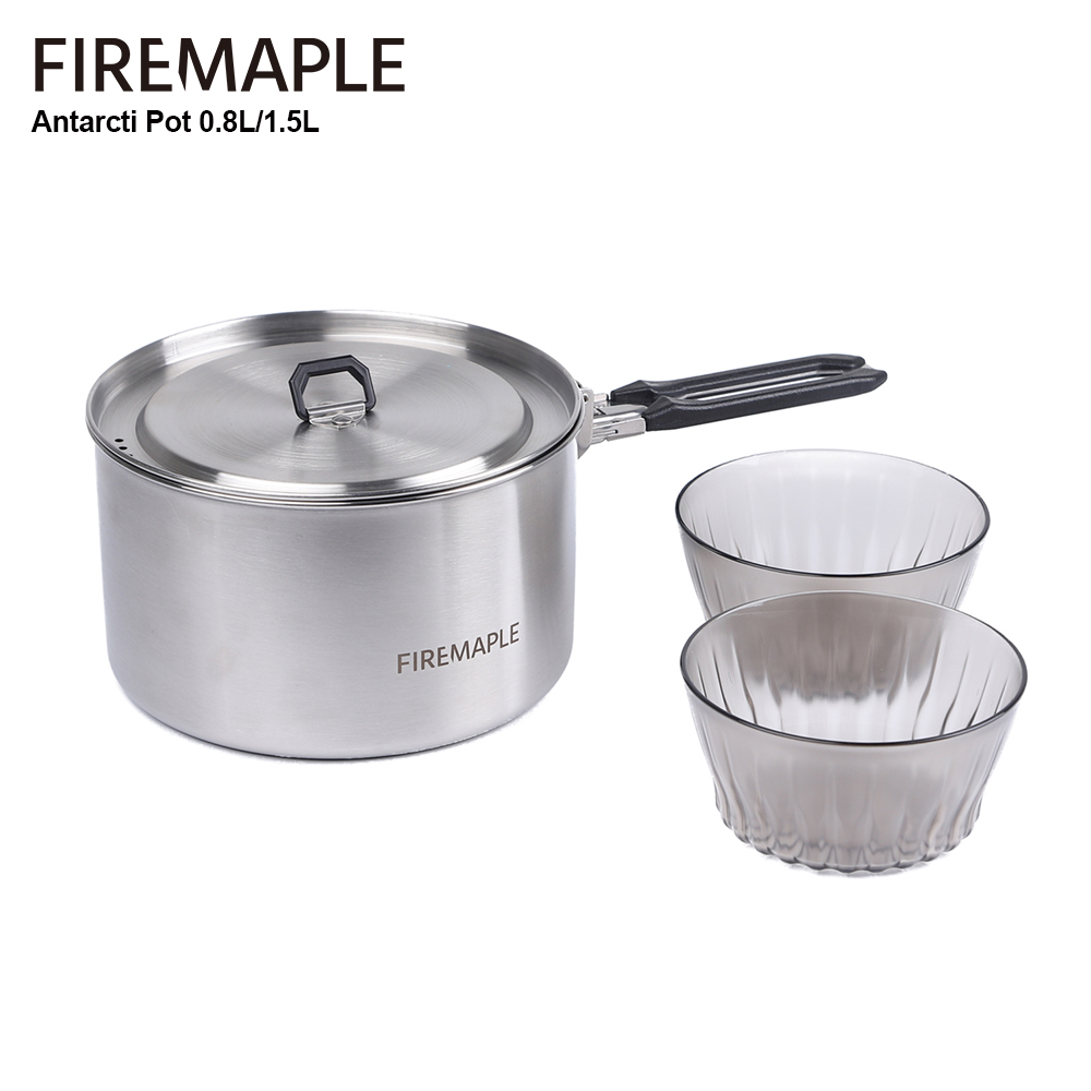 Camping Cooking On Fire - Pentole da campeggio in acero da