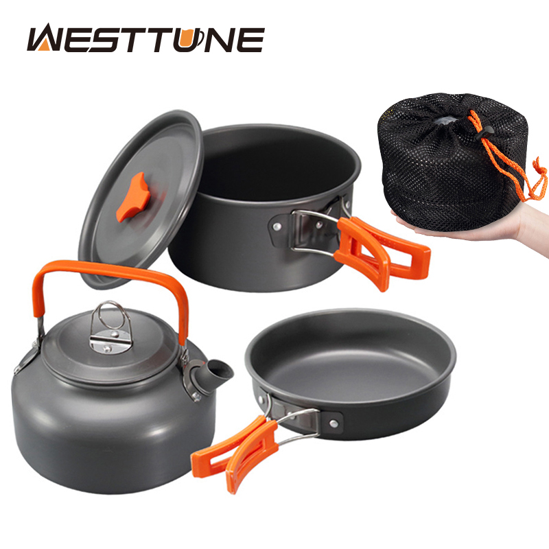 Camping Cooking Set Large - WESTTUNE Kit di pentole da campeggio