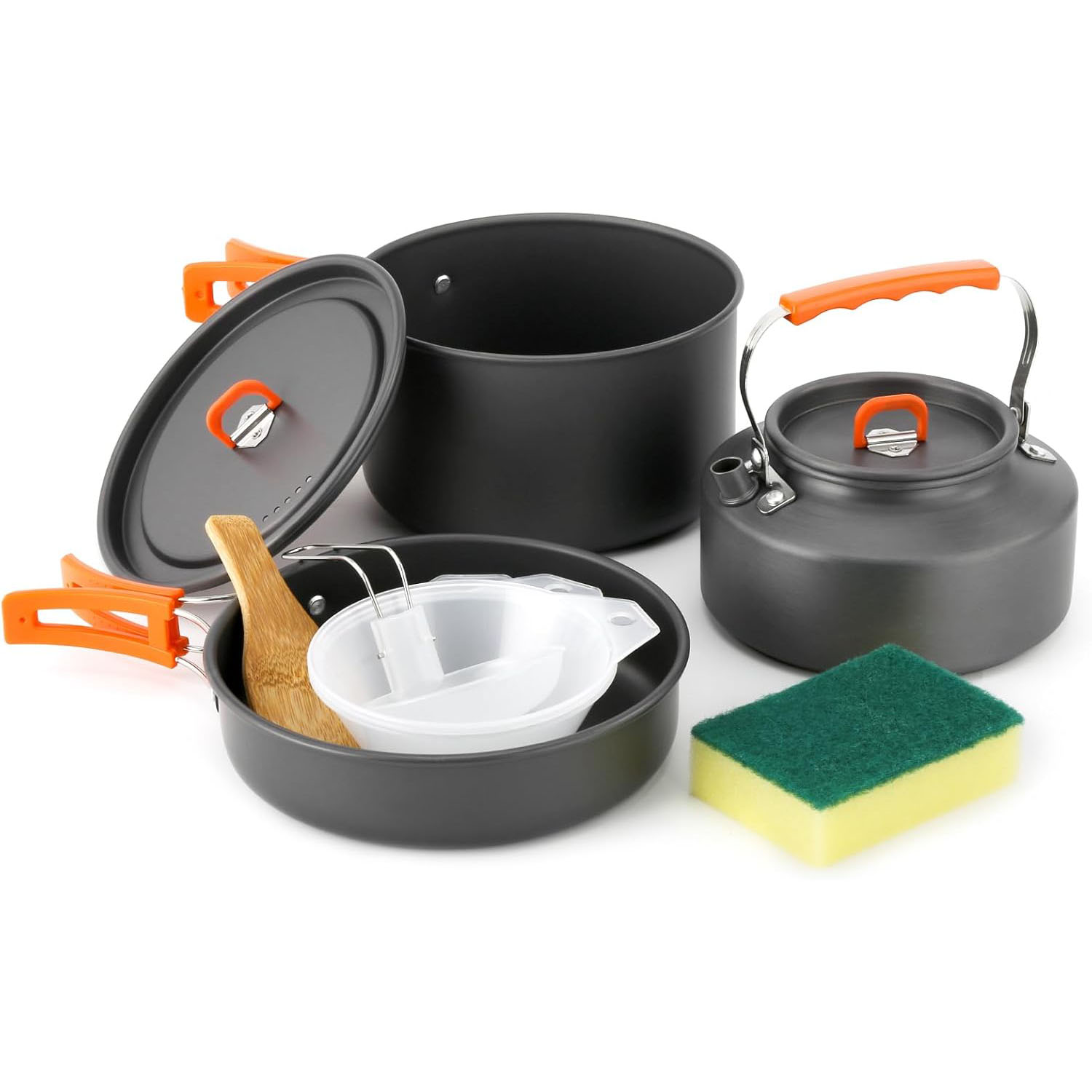 Camping Cooking Set With Kettle - Set di pentole e padelle da