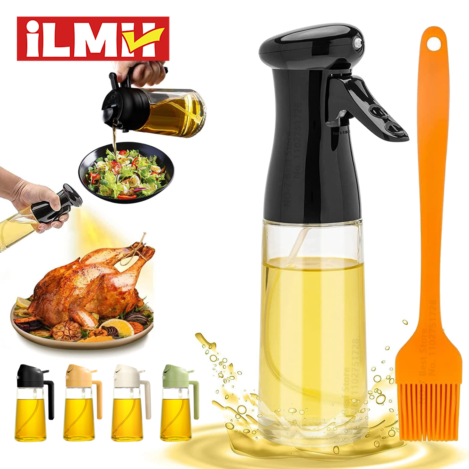Camping Cooking Oil Container - 200/300/500ml Olio Spray Bottiglia di olio