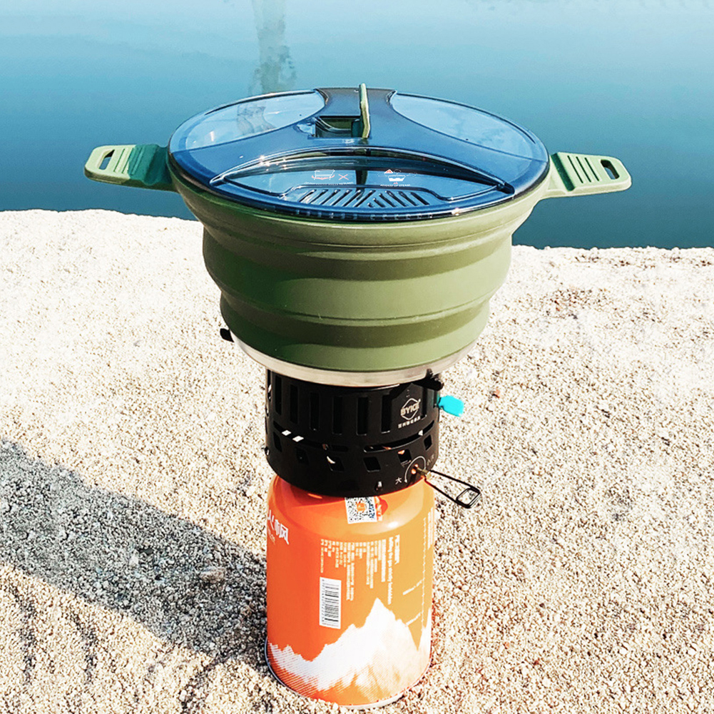 Camping Cooking Ware - Teiera da campeggio bollitore pieghevole in