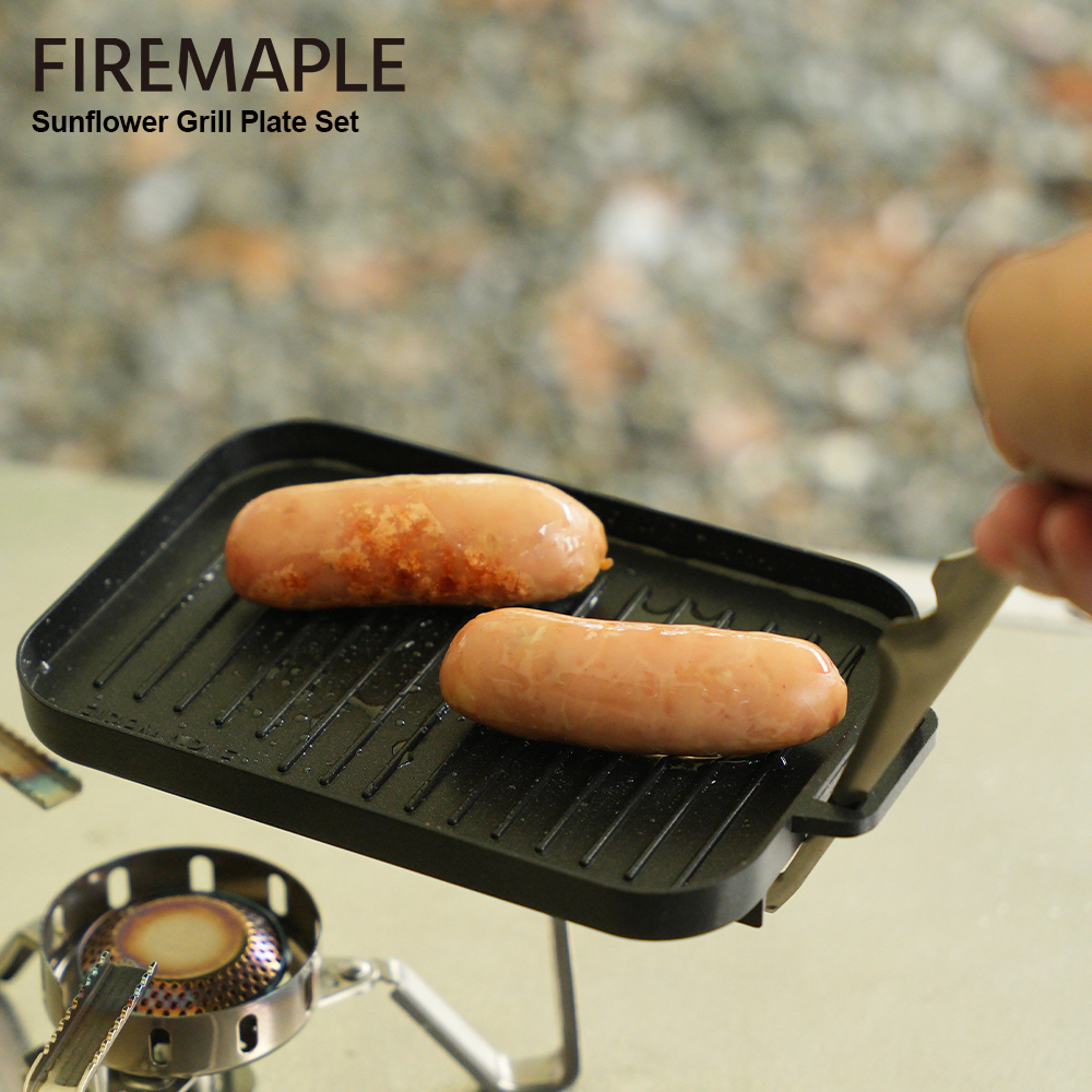Camping Cooking On Fire - Set di mini piastre per griglia