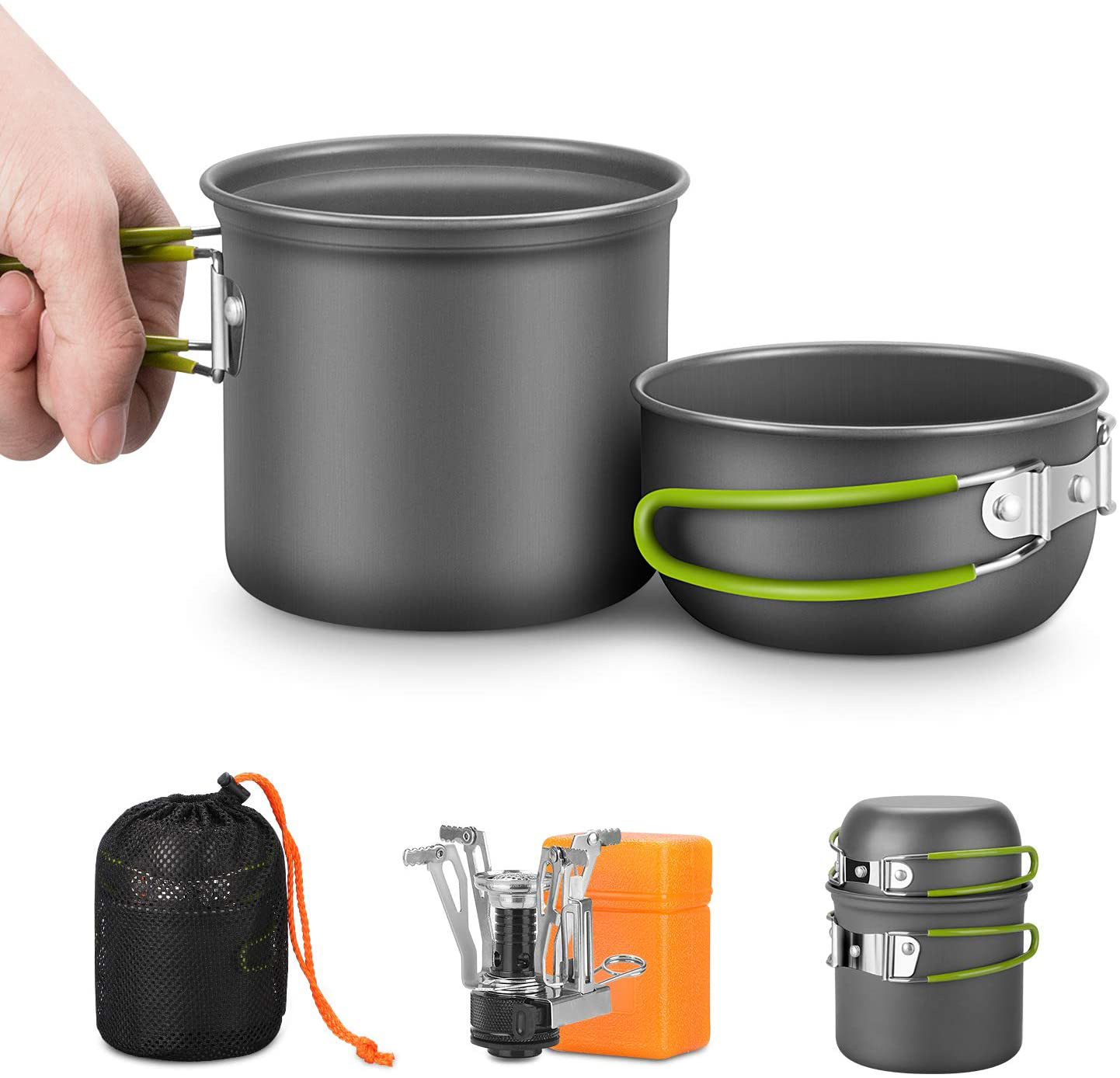 Camping Cooking Knife Set - Kit di pentole da campeggio con