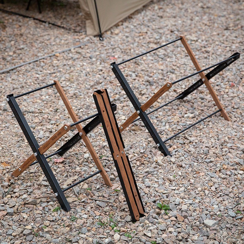 Camping Cooking Table With Storage - Tavoli da Campeggio Pieghevoli Portatili, Cesto