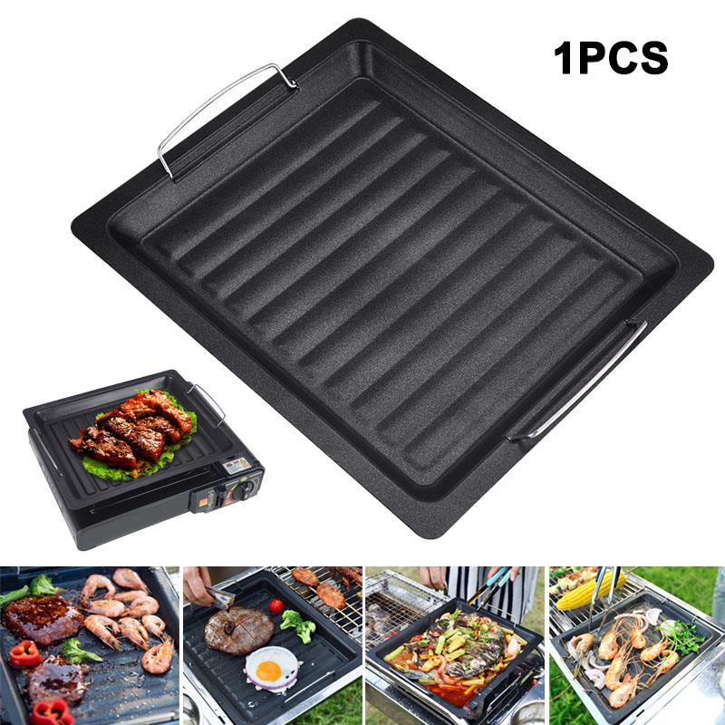 Camping Cooking Ware - Padella per grigliare quadrata spessa da