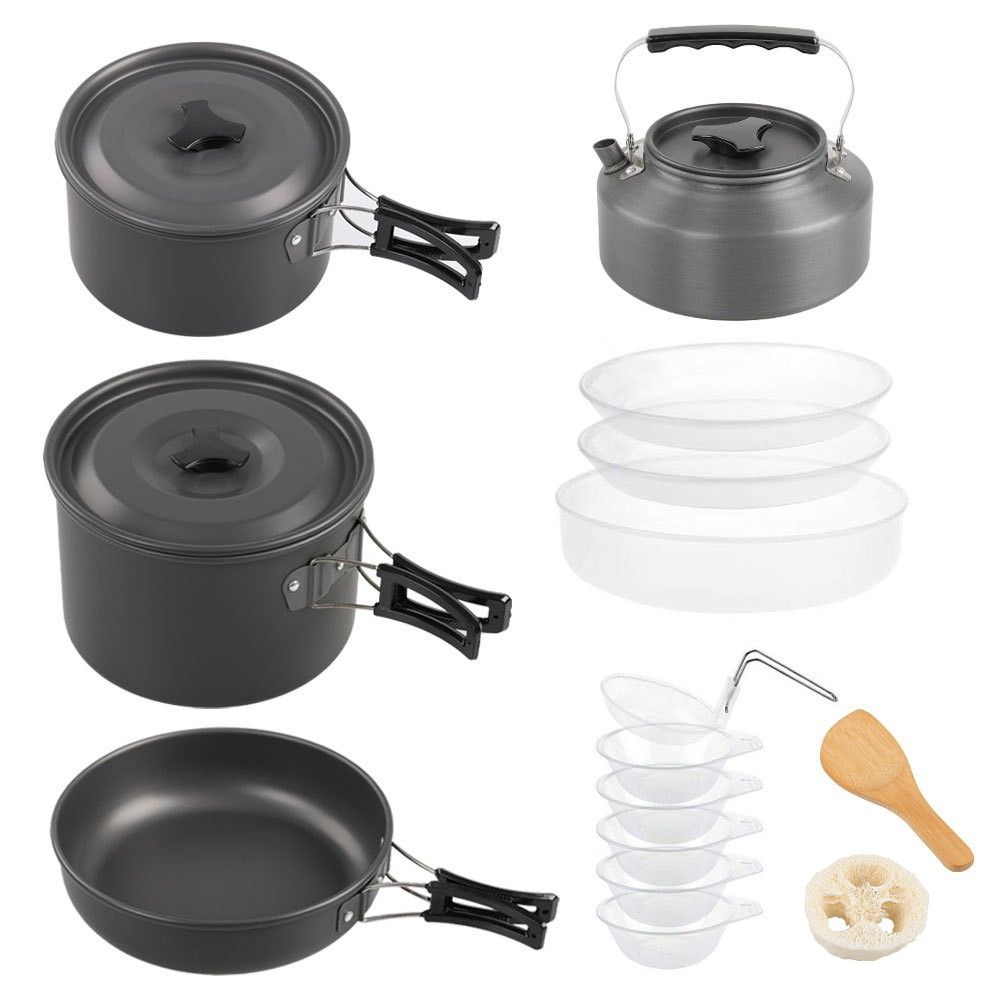 Camping Cooking Set Large - Set da cucina grande per esterni,