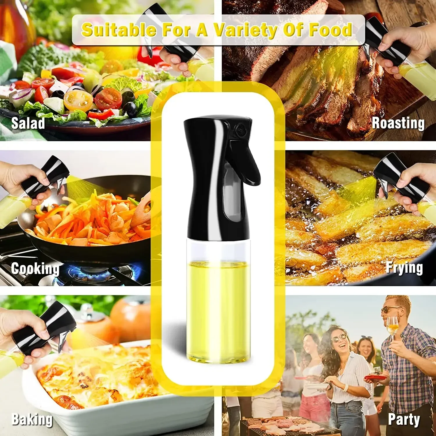 Camping Cooking Oil Container - Bottiglia spray per olio in plastica