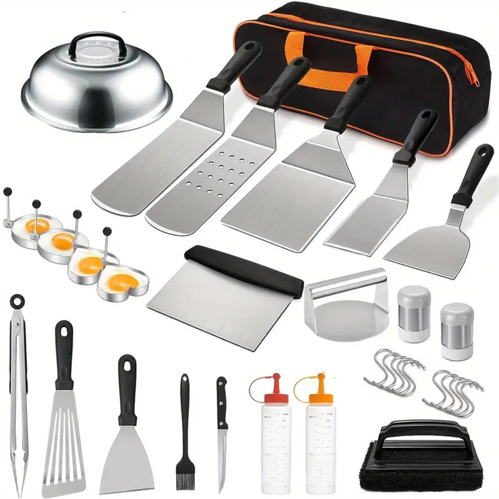 Camping Cooking Set Large - Set di 33 Accessori per Griglia