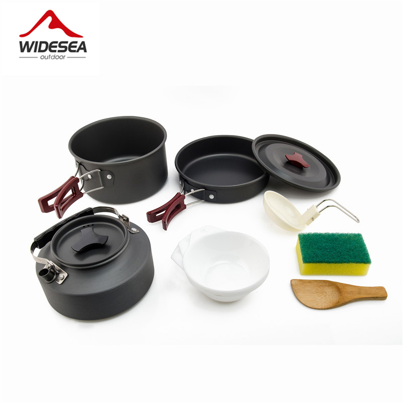 Camping Cooking Set Large - Widesea Set di pentole da campeggio