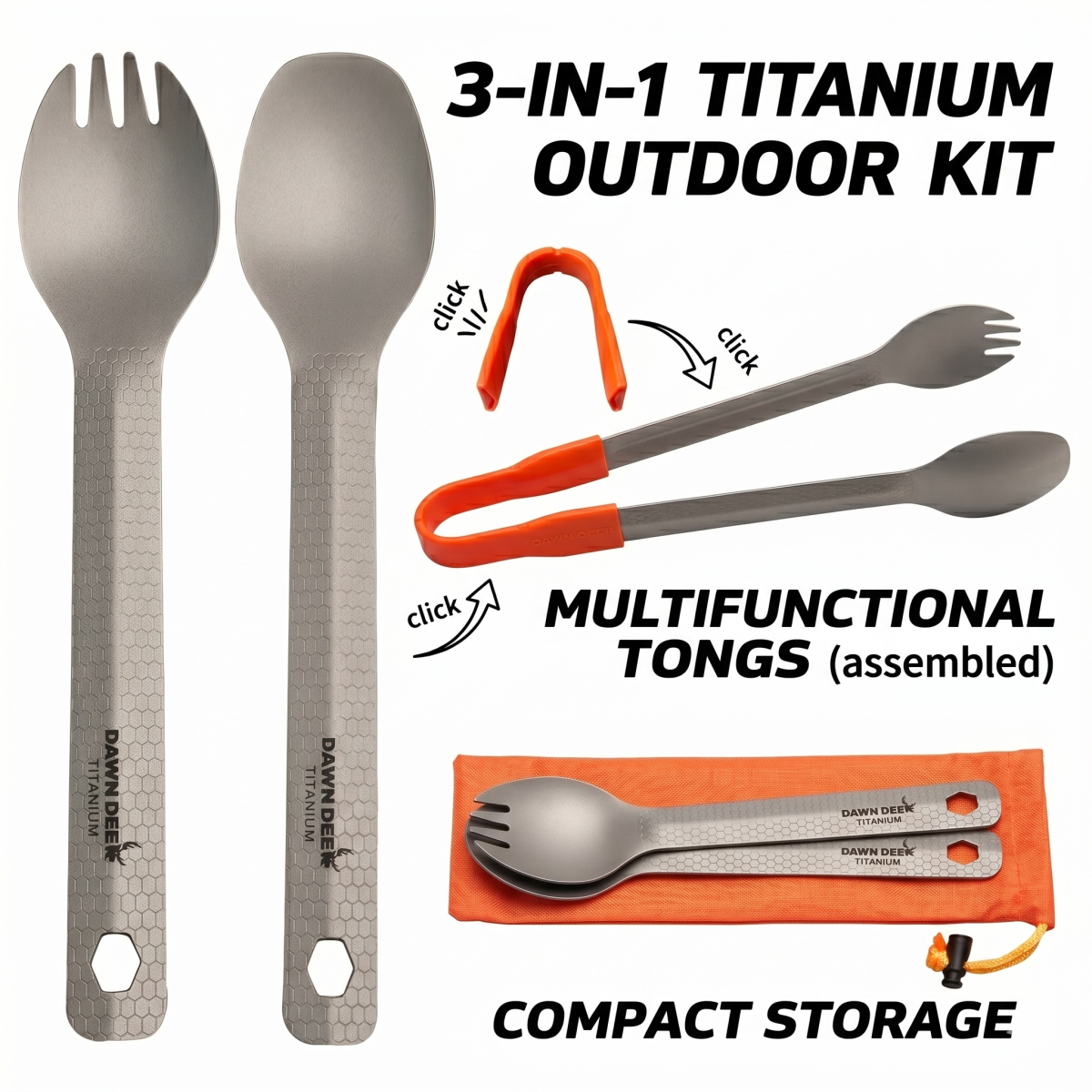 Camping Cooking And Dining Set - DAWN DEER Set di Utensili da