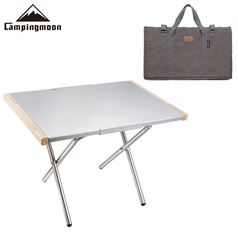 Camping Cooking Table With Storage - Tavolo Portatile da Campeggio in Acciaio