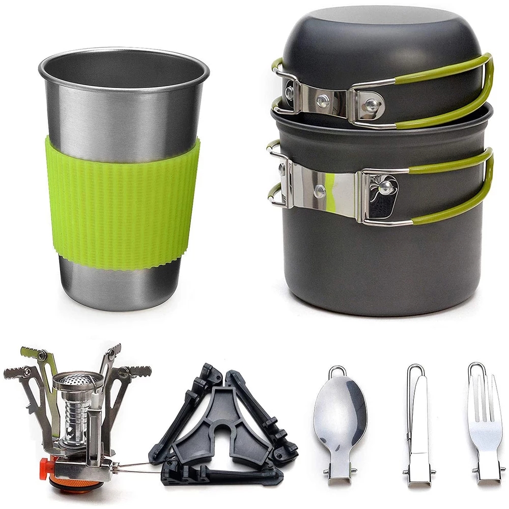 Camping Cooking Ware - Kit di pentole da campeggio con