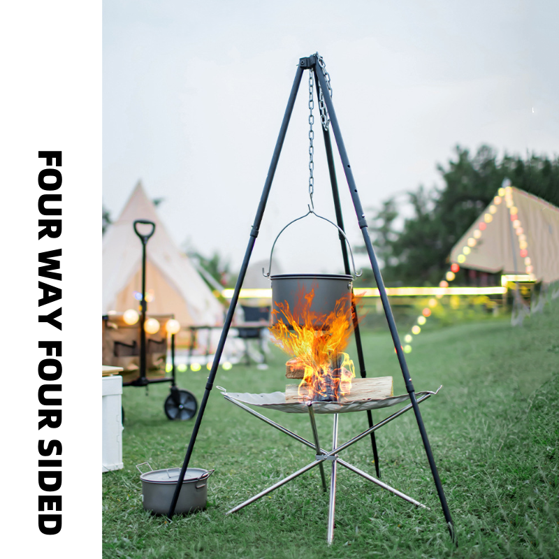 Camping Hanging Cooking Pot - Bumpy Camping Da 3 A 5