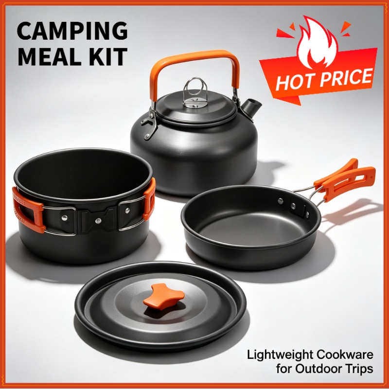 Camping Cooking Ware - Set da cucina da campeggio, pentole
