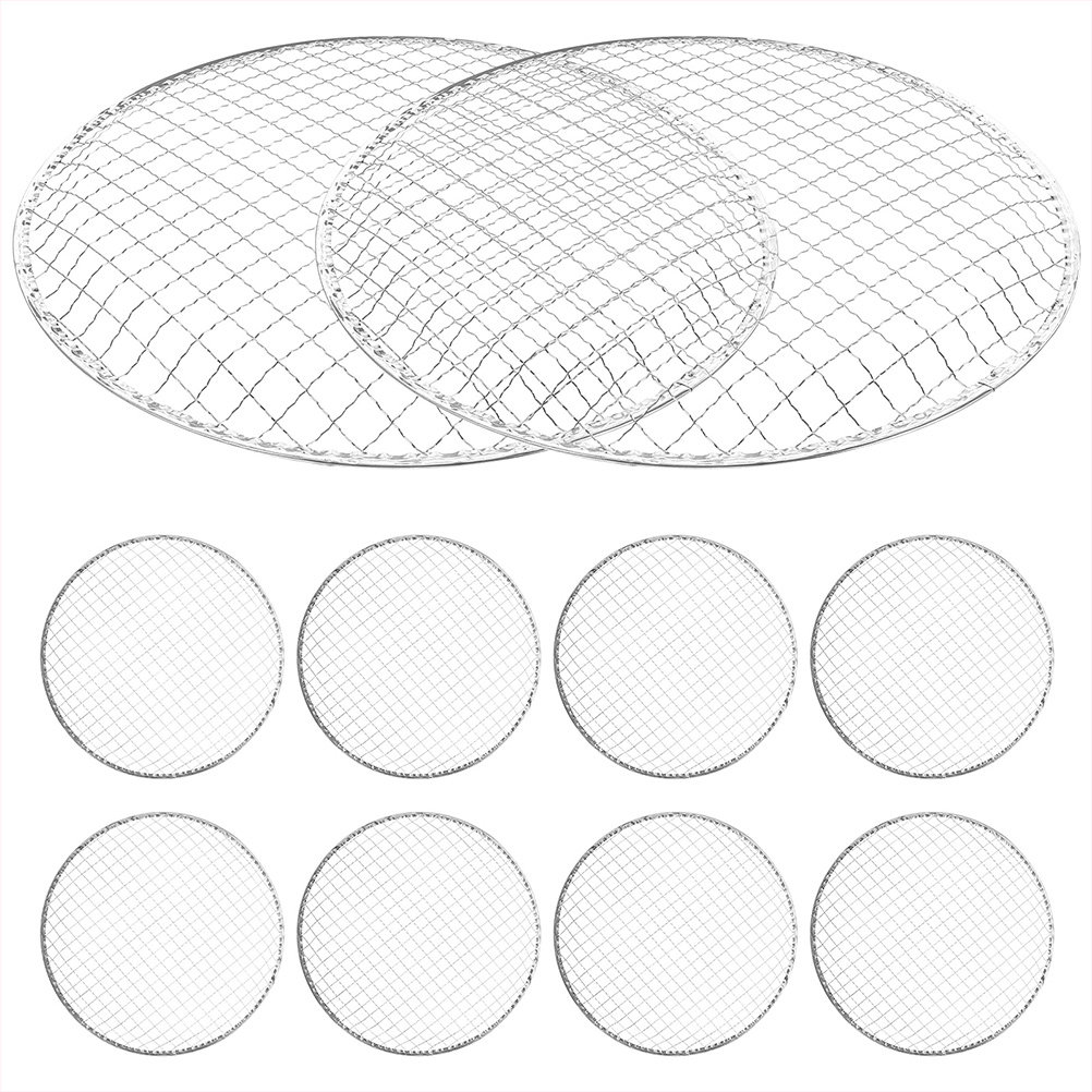 Campfire Cooking - 10 Pezzi Griglia Rotonda per Barbecue,