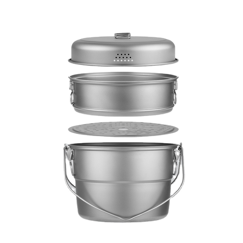 Pentola sospesa in titanio con - Camping Hanging Cooking Pot recensione e prezzo