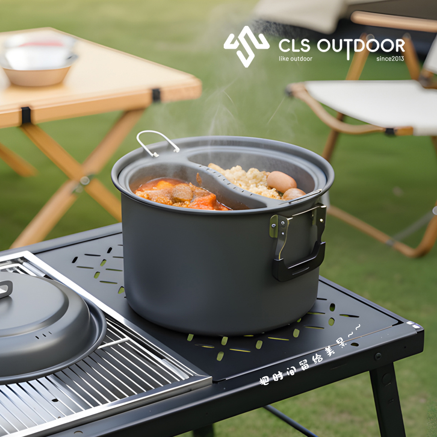 Set di pentole per cottura a v - Camping Cooking Set Large recensione e prezzo