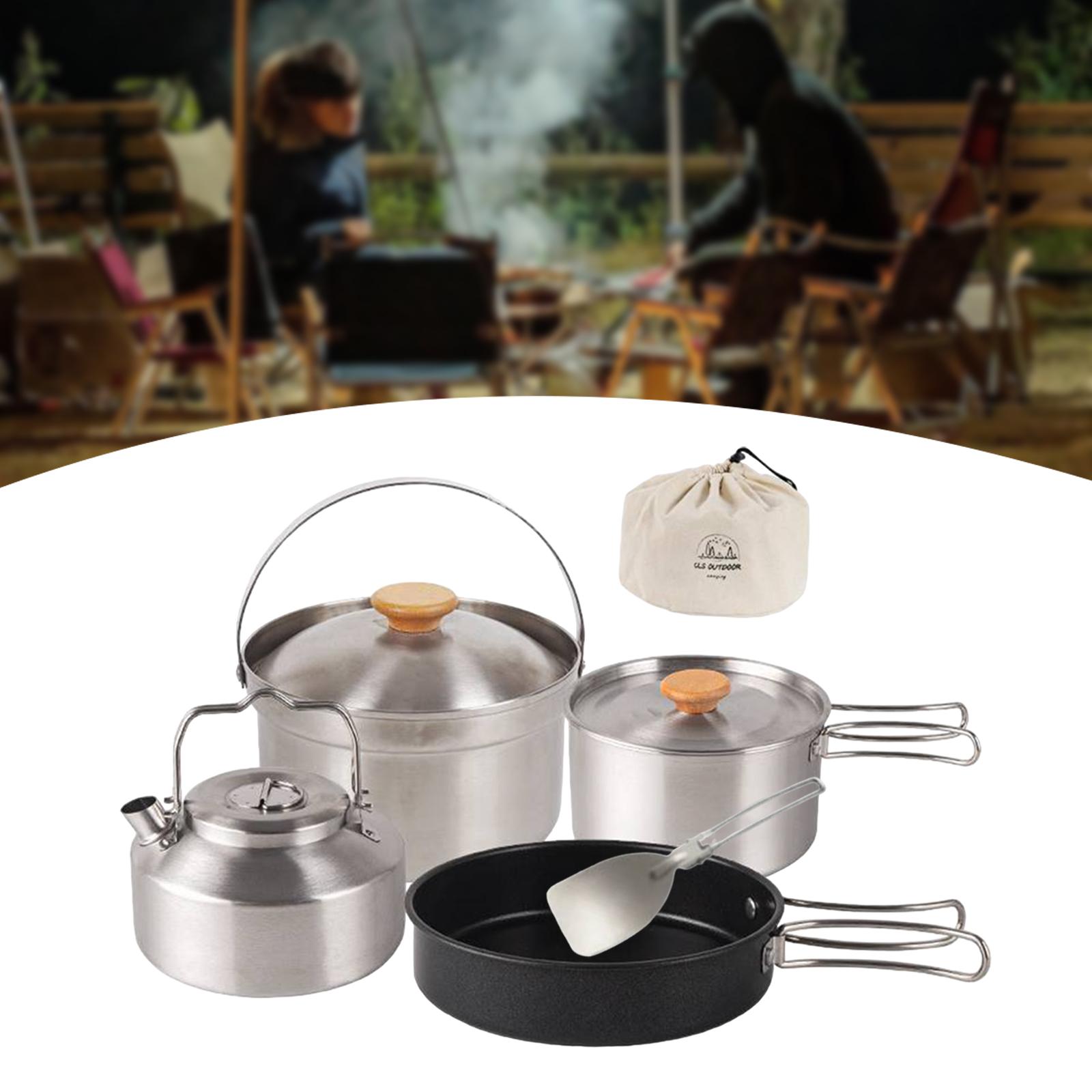 Pentole da campeggio Attrezzat - Camping Cooking Set With Kettle recensione e prezzo