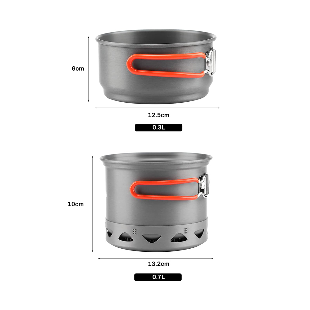 Set di pentole da campeggio in - Camping Cooking On Fire recensione e prezzo