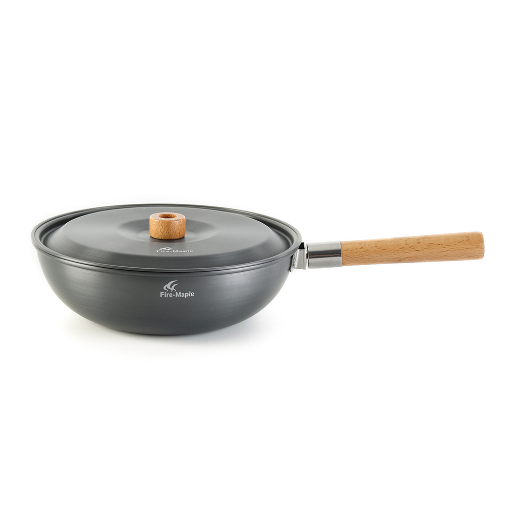 Wok da campeggio in acero da f - Camping Cooking On Fire recensione e prezzo