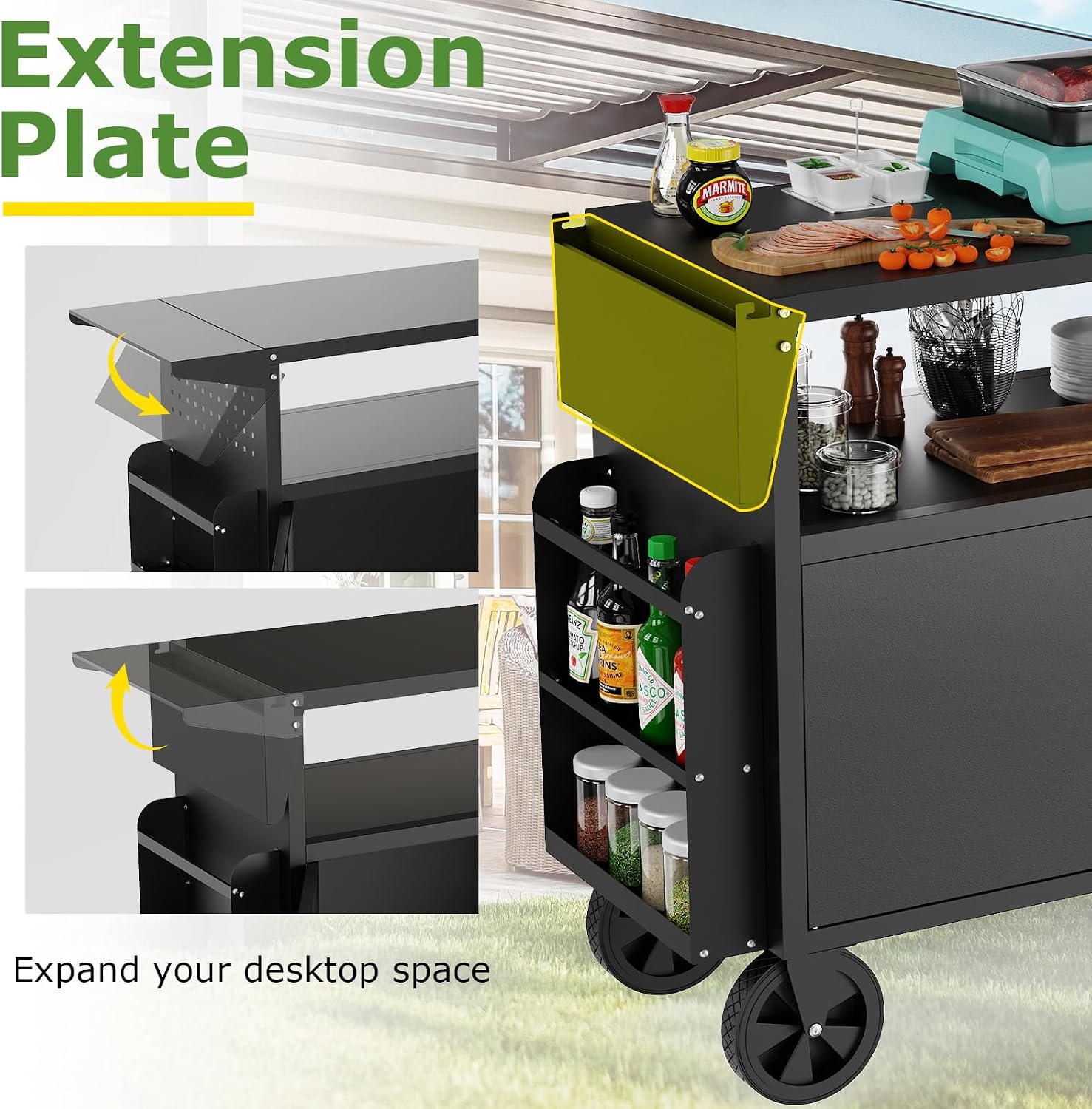 Carrello da esterno per barbec - Camping Cooking Grill recensione e prezzo