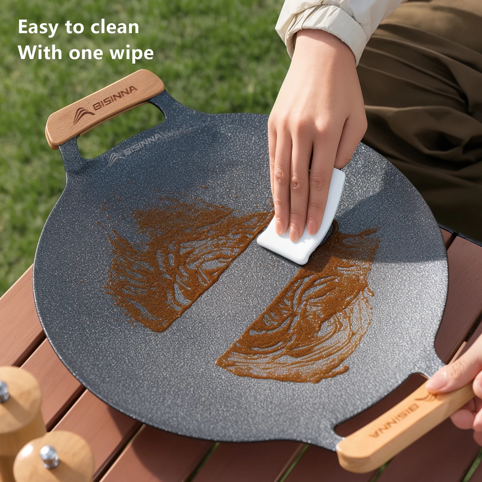 BISINNA 34CM Outdoor BBQ Grill - Camping Cooking Ware recensione e prezzo