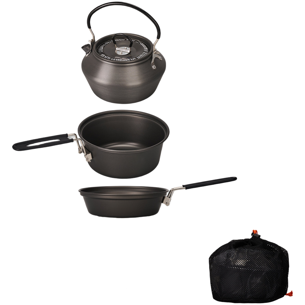Set di pentole da campeggio in - Camping Cooking Set With Kettle recensione e prezzo