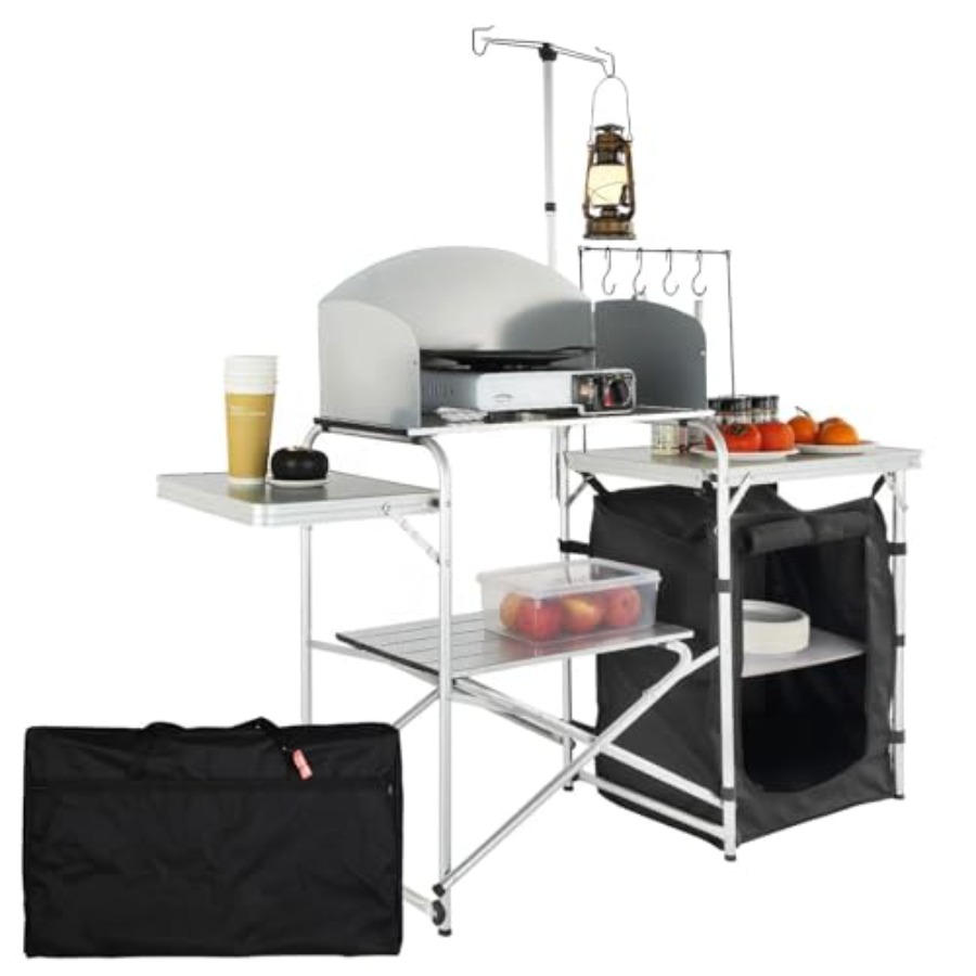 Tavolo da Cucina da Campeggio, - Camping Cooking Table With Storage recensione e prezzo