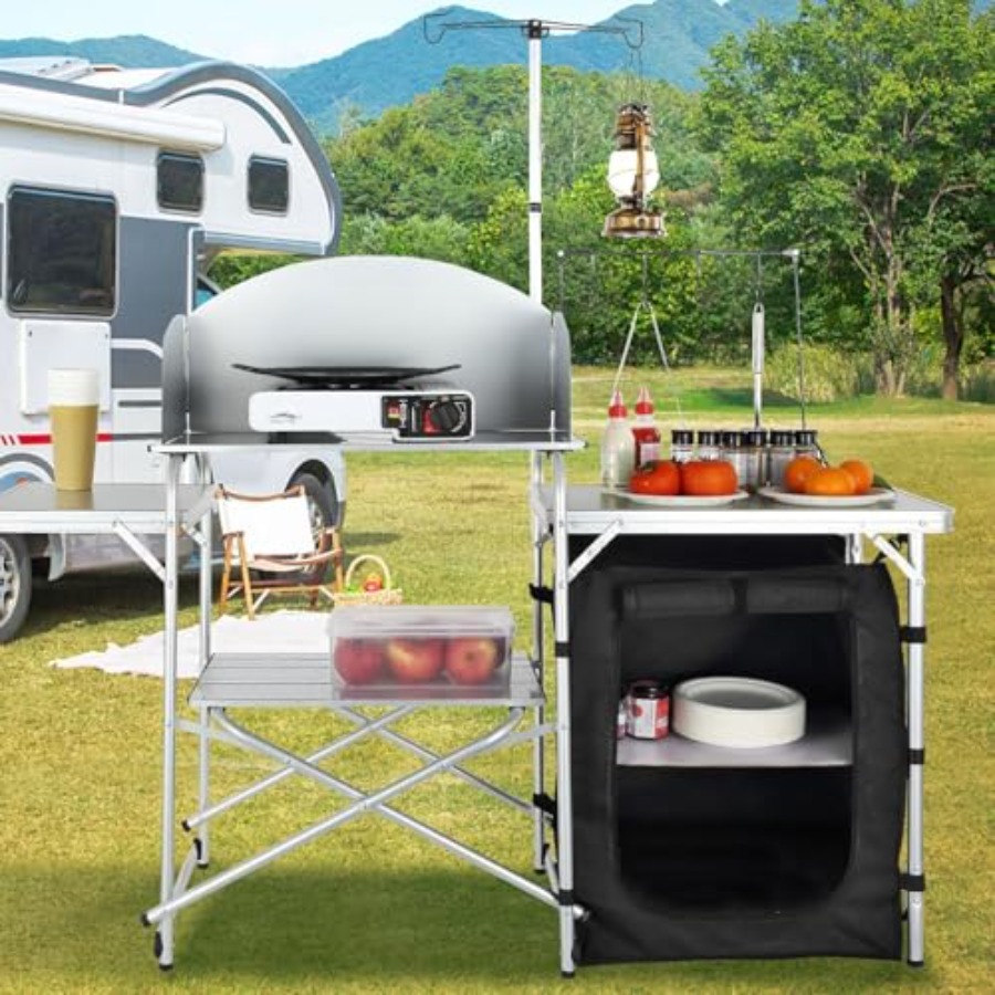Tavolo da Cucina da Campeggio, - Camping Cooking Table With Storage recensione e prezzo