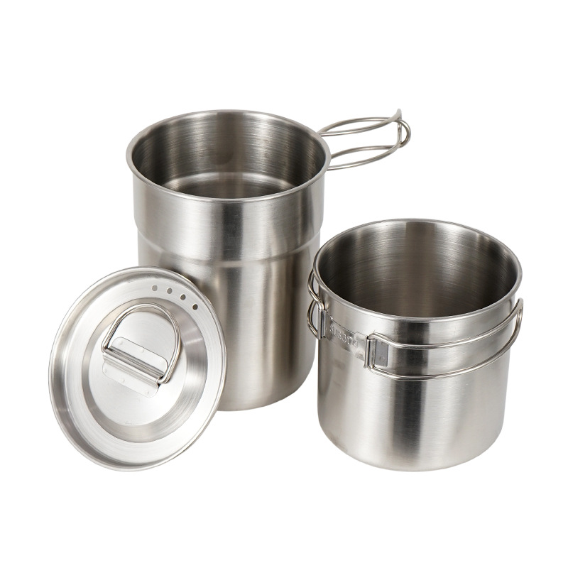 2 pezzi/set bollitore da campe - Camping Cooking Set With Kettle recensione e prezzo