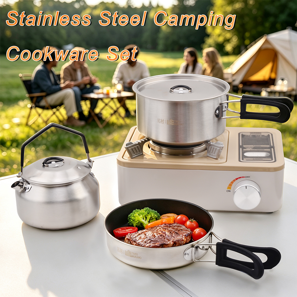 Set di Pentole da Campeggio Po - Camping Cooking Set Large recensione e prezzo