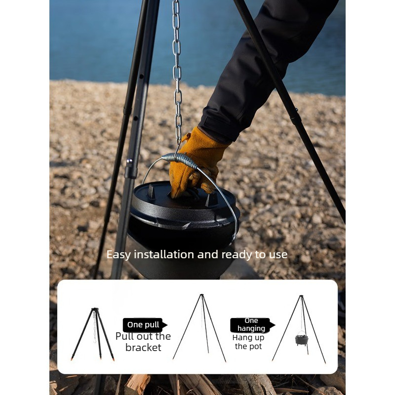 Supporto per Pentola in Lega d - Camping Hanging Cooking Pot recensione e prezzo