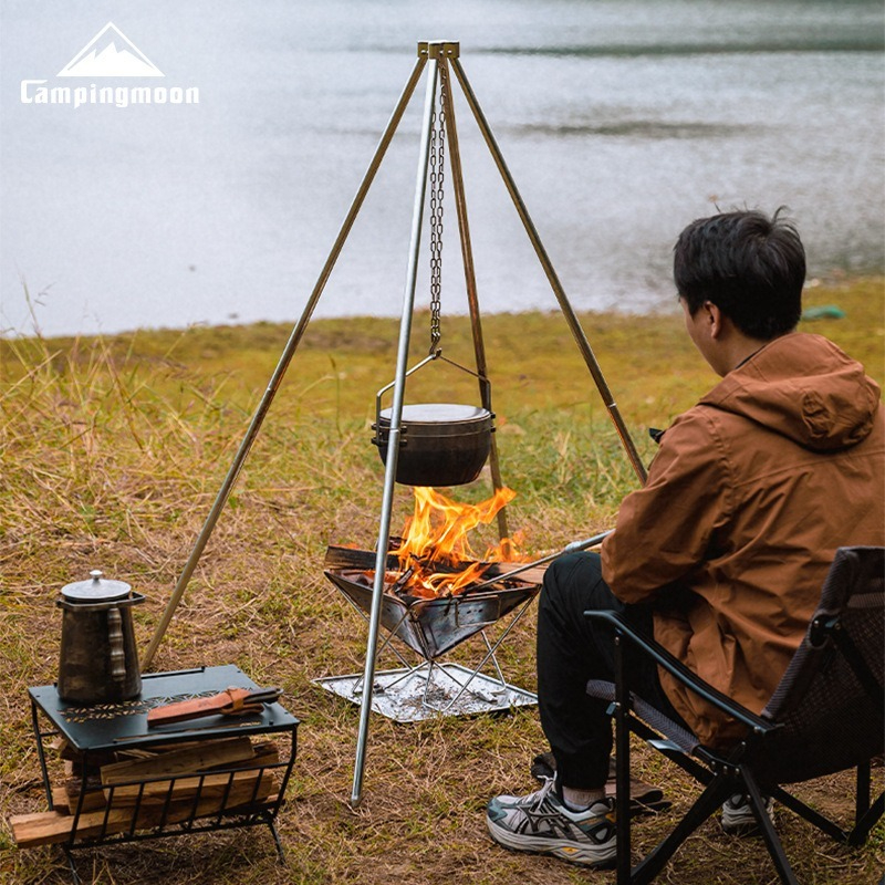 CAMPINGMOON Outdoor MT-130 tre - Camping Hanging Cooking Pot recensione e prezzo