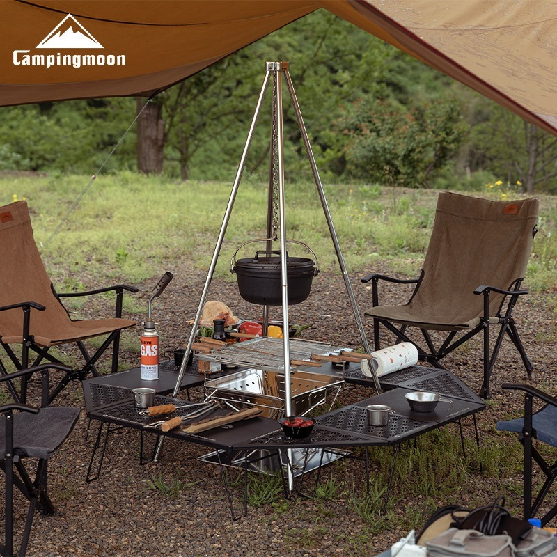 CAMPINGMOON Outdoor MT-130 tre - Camping Hanging Cooking Pot recensione e prezzo