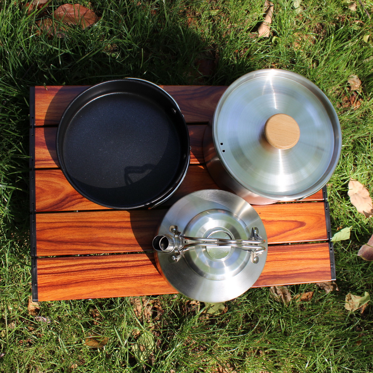 Set di pentole da campeggio in - Camping Cooking Set Large recensione e prezzo