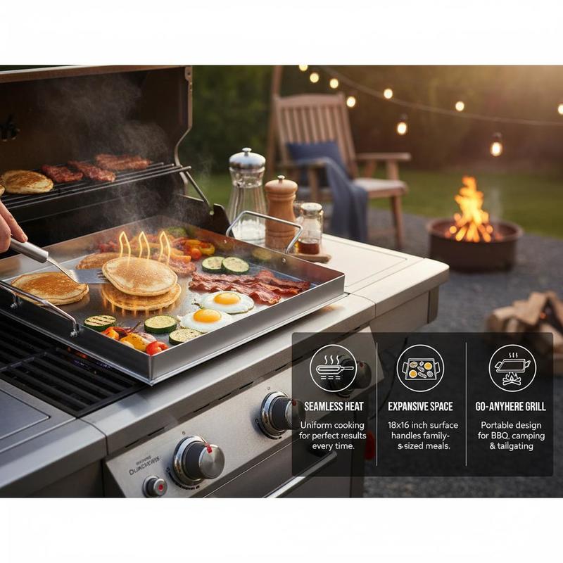 Piastra universale piatta 18x1 - Camping Cooking With Gas recensione e prezzo