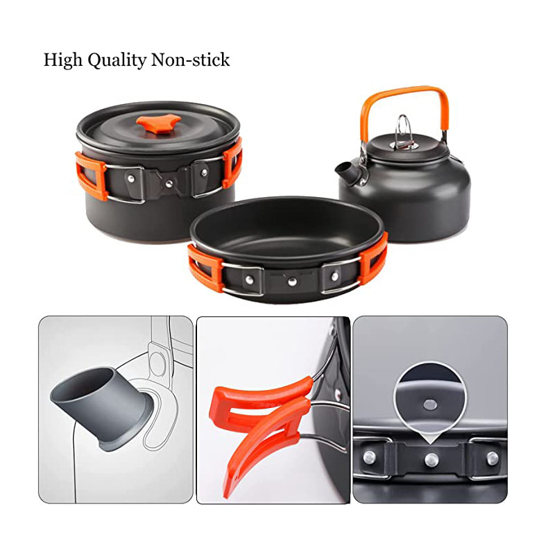 Set di pentole da campeggio al - Camping Cooking Set Large recensione e prezzo