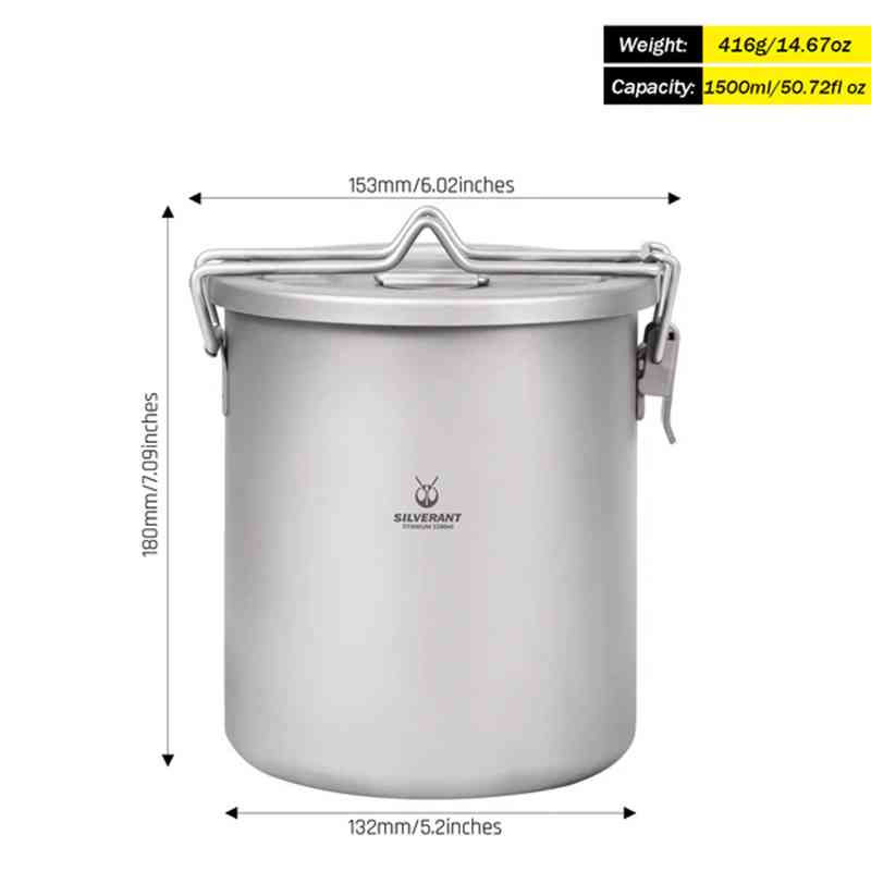 Silverant Camping Titanium Pot - Campfire Cooking recensione e prezzo