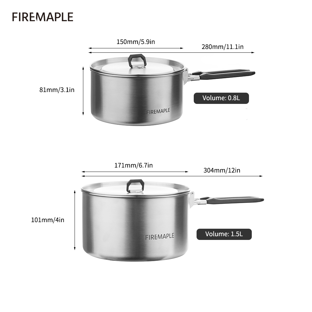 Pentole da campeggio in acero  - Camping Cooking On Fire recensione e prezzo